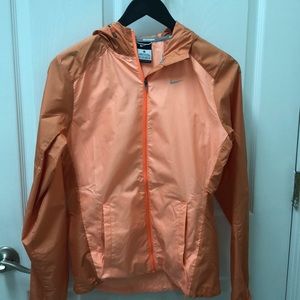 Nike orange running jacket XS